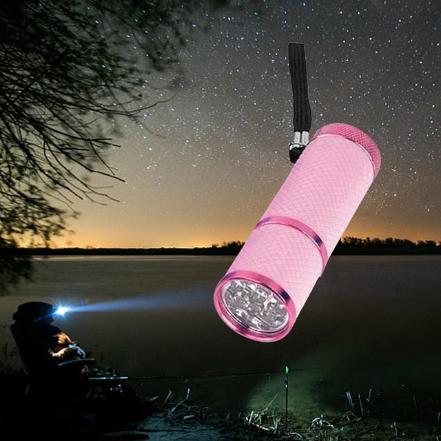 Linterna portátil DYNWAVEMX 9 LED Aleación de Aluminio Rosado