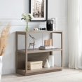 thumbnail image 4 of Evelyn&Zoe Thalia 33" Tall Rectangular Bookcase in Antiqued Gray Oak, 4 of 9