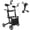 Black, variant on 2 in 1 Foldable Upright Rollator Walker with Seat & Backrest, Lightweight Adjustable Height Walking Walker, Heavy Duty 450lbs Capacity,Perfect for Elderly Parents Seniors