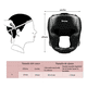 thumbnail image 2 of Careta Casco Para Boxeo  Bloosom Taekwondo De Barra Protector Cabeza Negro, 2 of 4