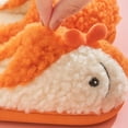 thumbnail image 6 of Generic Childs Slippers Toddler Boys And Girls Animal Slippers Autumn And Winter Plush Slippers Indoor Anti Slip Shoes Warm And Comfortable(13-13.5 Years,Orange), 6 of 8