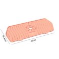 thumbnail image 3 of Grifo de silicona para cocina, alfombrilla absorbente para fregadero, protector contra olores contra salpicaduras de agua (rosa), 3 of 5