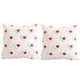 thumbnail image 4 of SMKE 2Pc Valentine'S Day Heart Pillow Cover,17.7X17.7In 3D Embroidery Design,Soft Skin-Friendly Short Plush Cushion Case,Thoughtful Gift For Anniversaries & Home Decor,Ideal For Sofa/Bed/Car, 4 of 9