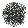 thumbnail image 3 of 100pcs Useful Lanyard Hook Snap Clips Durable Clasp for Gloves Towels (Black), 3 of 7