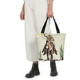 thumbnail image 4 of Goofa Vintage Cowboy Riding Horse Pattern Tote Bags,Large Capacity Bag,Beach Tote with Zipper Closure, Large Capacity and Foam Padding, 4 of 6