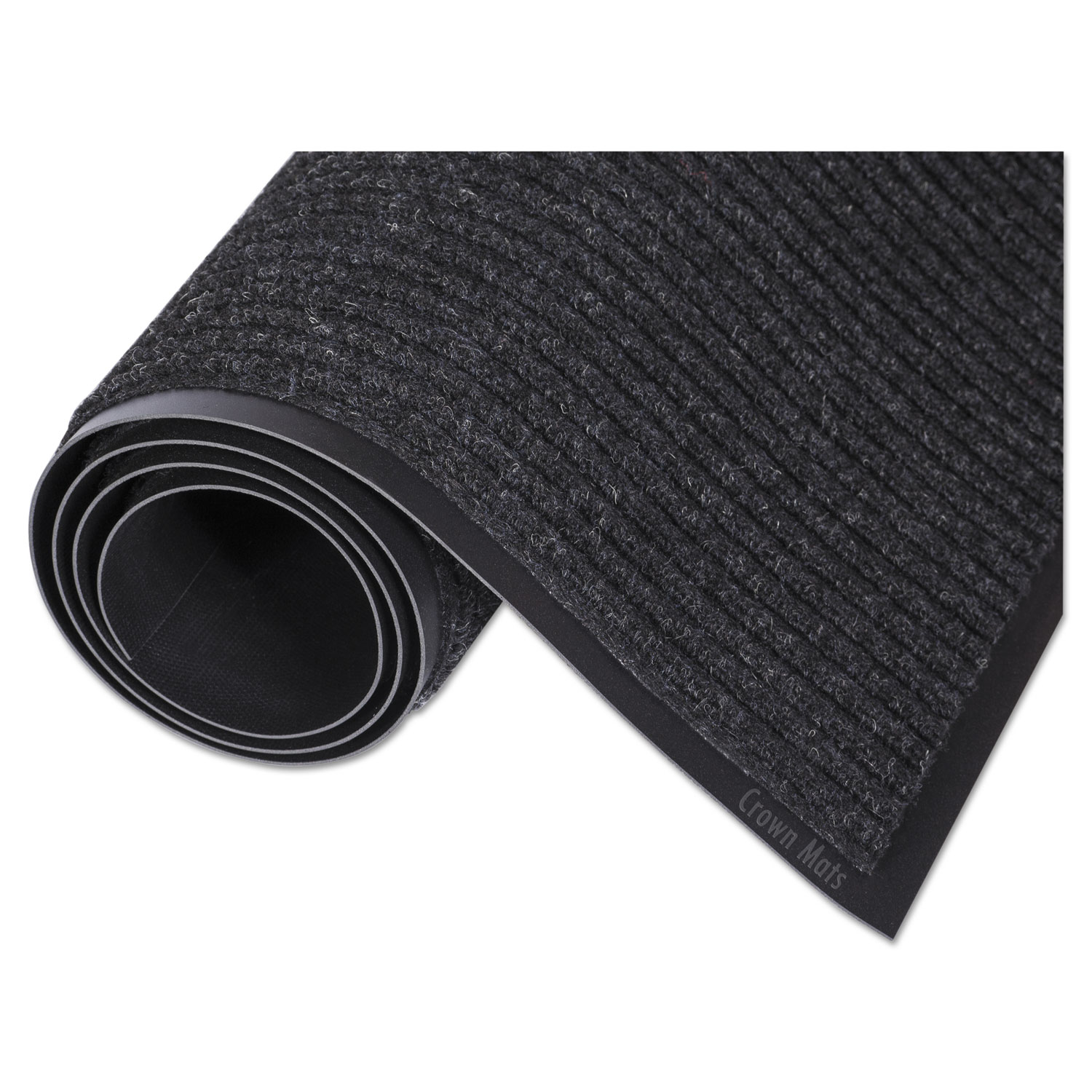 Crown Candy Mats & Matting Needle Rib Wipe And Scrape Mat, Polypropylene, 36 X 60, Charcoal