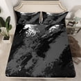 thumbnail image 2 of Manfei Boys Girls Oil Painting 4 Pieces Queen Sheet Sets,Abstract Graffiti Ultra Soft Flat Sheet,Minimalist Mid Century Queen Fitted Sheet,Microfiber Bedroom Decor, 2 of 7