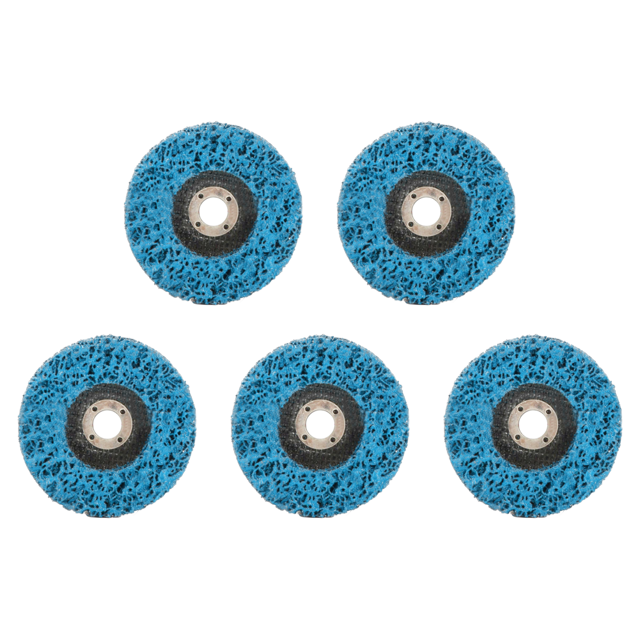 Disco Pulido 100 Mm Muela Abrasiva para Eliminación Pintura Coche Pulidora () Azul
