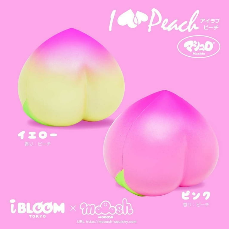 iBLOOMの人気シリーズ「I LOVE PEACH」3サイズセットです♪ IBloom Peach Squishy Medium Size I Love Peach Series 3 - Walmart.com