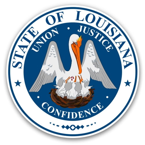 Louisiana State Flag Vinyl Sticker Decal - UK