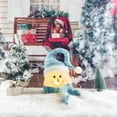 thumbnail image 4 of Aunavey Light-up Snowman Head for Christmas Decor, Fluffy Snowman with Sparkling Lights, 4 of 5