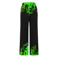 thumbnail image 5 of Fankiway Pantalons Raccourcis pour Femmes Impression Flamme Pantalons de Plage d'Été Pantalons Larges Amples Yoga avec Poches Pantalons pour Femmes Liquidation Pantalons Larges pour Femmes, 5 of 5