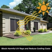 65% Solar Insect Screen Mesh Kit - (60 in x 100 ft) - Solar Screen Roll for Window, Patio, More