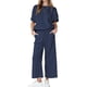 thumbnail image 3 of Gibobby Conjunto de sudadera y pantalones Colección de cintura a cuadros para mujer, pantalones de manga corta con cordón de fina, informales, a la moda, de C(Azul,XL), 3 of 5