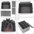 thumbnail image 6 of Stemware Storage Cases, Wine Glass Storage Box Containers with Dividers, Stackable China Storage Containers for 12 Wine Glasses, Drinkware, Glassware or Crystal (Light Grey), 6 of 6
