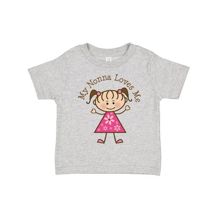 

Inktastic My Nonna Loves Me Gift Toddler Toddler Girl T-Shirt