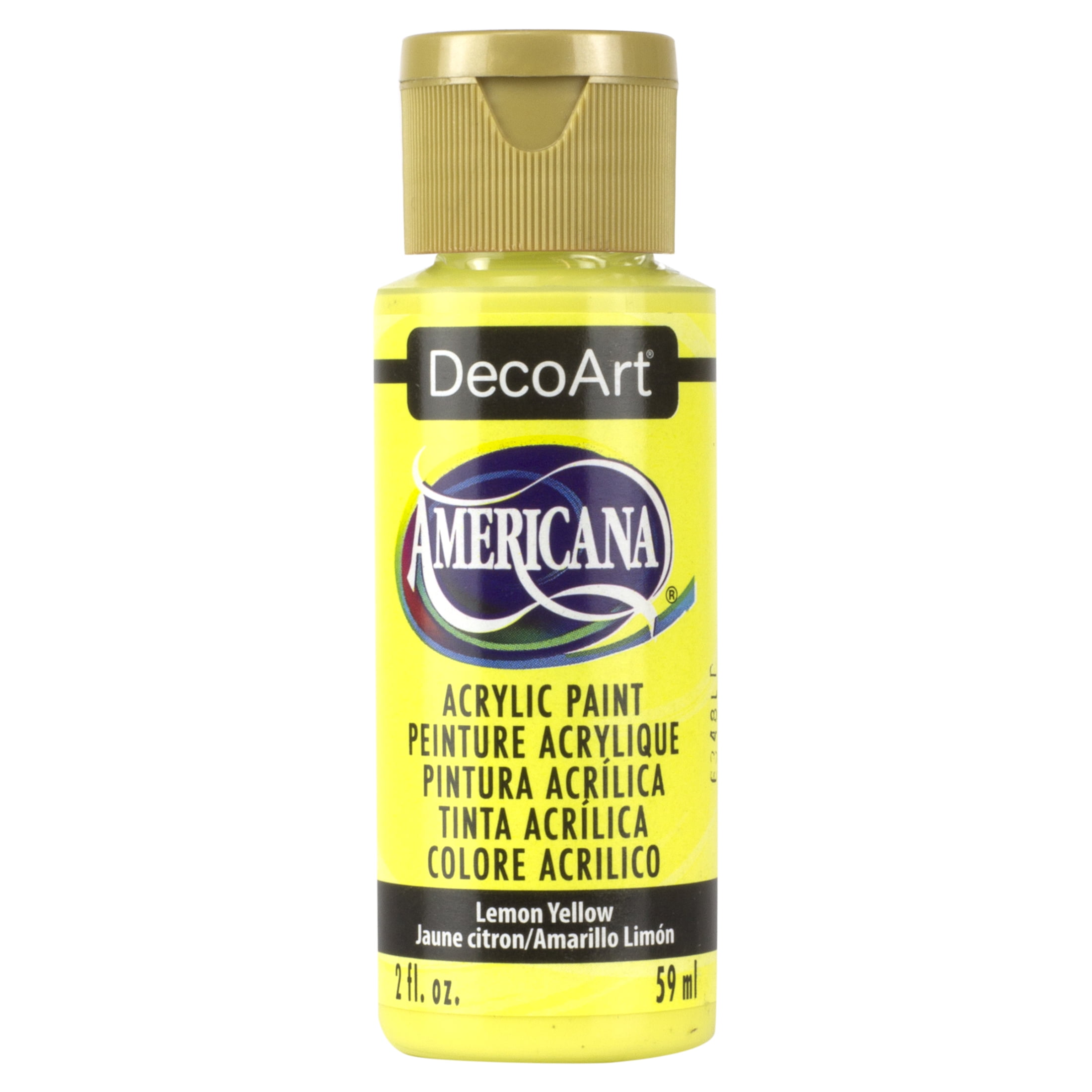 DecoArt Americana Acrylic Color, 2 oz., Lemon Yellow