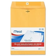 Meadwestvaco 76012 9 X 12 Heavyweight Kraft Clasp Envelopes 4 Count