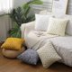 thumbnail image 4 of Nvzi 2 fundas de almohada geométricas con mechones bordados, clásicas y atemporales, fundas de almohada simples de color puro de 17,72 x 17,72 pulgadas (blancas), 4 of 5