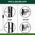 thumbnail image 6 of FXW Rollick Unleashed Dog Playpen for Indoor, Yard, RV Camping, 32 inch 32 Panels for Small and Medium Dogs, Black│Patented, 6 of 7