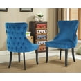 thumbnail image 2 of FDW Chaises de Salle à Manger Modernes Capitonnées, Bleu (Ensemble de 2), 2 of 7