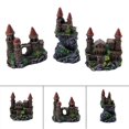 thumbnail image 3 of Castillo de resina para acuario, decoración de peces para peceras, accesorios de paisajismo., 3 of 5