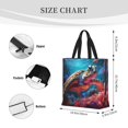 thumbnail image 3 of Fotbe Colorful Ocean Sea Turtle Bolsa Tote con Estampado para Mujer, Bolsos con Cremallera, Bolsa de Hombro Casual de Gran Capacidad con Bolsillos Internos, 3 of 7