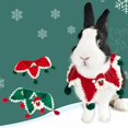 thumbnail image 2 of Christmas Pet Rabbit Collar Dog Cat Knitted Scarf Pet Costume Bandana Bib Scarf For Christmas DecorationS He Qiyong unisex, 2 of 2