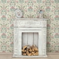 thumbnail image 2 of Chesapeake Rayleigh Coral Floral Damask Wallpaper, 2 of 2
