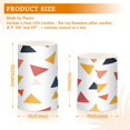 thumbnail image 6 of Yayeee Flameless Candles with Remote Flickering Battery Operated Multi Color Changing, Abstract Triangles, 6 of 7