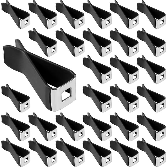50 Pcs Square Head Car Air Vent Clips Car Air Freshener Vent Square Head Clips Bulk Auto Air Conditioner Outlet Perfume Clips for Car Air Vent Decoration Home DIY Office Crafts (Black)