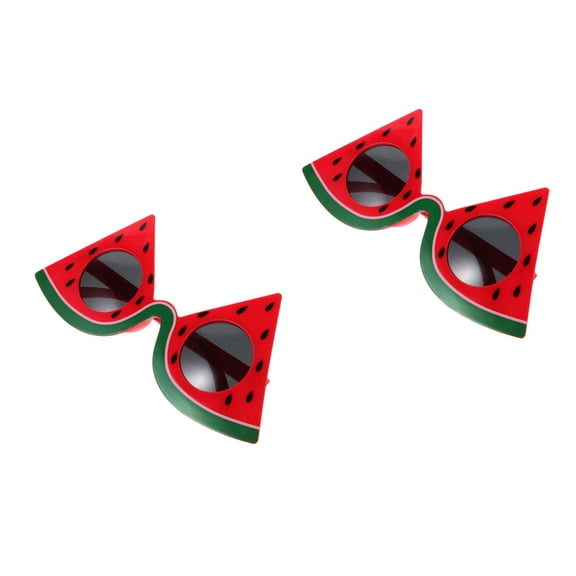 WORGEOUS 2pcs Funny Fruits Glasses Watermelon Party Glasses Hawaii Themed Photo Props Party Accessory For Kids Adult Hawaii Party Glasses Party Favors