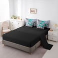 thumbnail image 5 of Castle Fairy Teal Rose Bedding Comforter Set,Romantic Flower Butterflies Full Bedding Set, 5 of 8