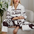 thumbnail image 6 of Pajamas for Women Sets, Congratulation New Class Lounge Sets Long Sleeve Button Down Night Shirts Sleepwear Pjs, 6 of 6