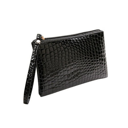 Zip Leather Hobo Lavaport Ladies Pu Leather Envelope Zip Up Evening Bags Womens Purse Shoulder Handbags ()