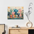 thumbnail image 6 of Fuzoiu Cute Animal Party Print Canvas Wall Art for Bathrooms,Wall Decor for Bedroom,Framed Artwork for Wall,Modern Wall Decorations Prints Picture for Kitchen Home, 6 of 6