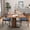 Brown, variant on Winkalon 71" Modern Farmhouse Dining Table for 6-8 Person, Rectangular Wood Dining Table with Foot Pad, Kitchen Table for Dining Room, Gathering, Kitchen,Marble-White