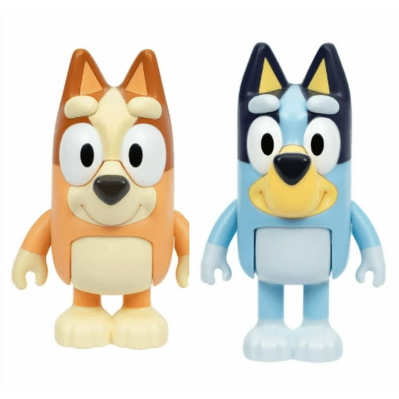 Bluey Chat Mates 2 Pack – Bluey & Bingo Talking Figures, 5.5", 10 Phrases Each