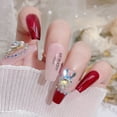 thumbnail image 3 of 16 diamantes de imitación para uñas, aleación brillante 3D, decoración de uñas DIY con forma de cabeza de conejo, incrustaciones de diamantes para decoración de uñas con perlas de imitación., 3 of 5