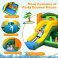 thumbnail image 4 of Infans Tropical Inflatable Bounce Castle, 8-in-1 Giant Jumping House w/950W  Blower, 4 of 7