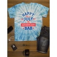 thumbnail image 3 of Happy 4Th Of July American Dad Tie Dye Cyclone Men -Image by Shutterstock, Male Small, 3 of 4