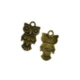 thumbnail image 2 of 50 piezas retro steampunk bronce pájaro colgante joyería producciones de bricolaje Yinane Colgantes de aleación, 2 of 5