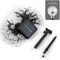 thumbnail image 3 of Guirnaldas de Luces LED Solares Exterior- 8 Modos de lluminación, Cadena de Luces Decorativas para Jardin Patio Boda Hogar Cuarto Navidad(Color)(5 metros), 3 of 5