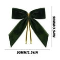thumbnail image 3 of JGJJUGN 12-Piece Velvet Christmas Bow Decorations, Mini Wreath Bows for Holiday Decor, Christmas Tree Bows, Festive Gift Wrapping, Reusable Velvet Ribbon Accents, Burgundy Color, 3 of 4