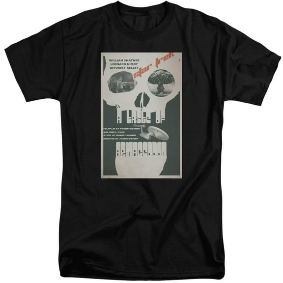 Star Trek Tos Episode 23 Adult Tall T-Shirt 18/1 T-Shirt Black