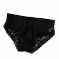 thumbnail image 2 of Byworldtasic Womens Breathable UnderwearWomen Lace Hipster Panties Full Coverage Soft Stretch Boxer Briefs Black, 2 of 4