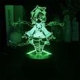 thumbnail image 1 of Luz nocturna LED 3D Plants vs Zombies que cambian de color para niños, 1 of 1