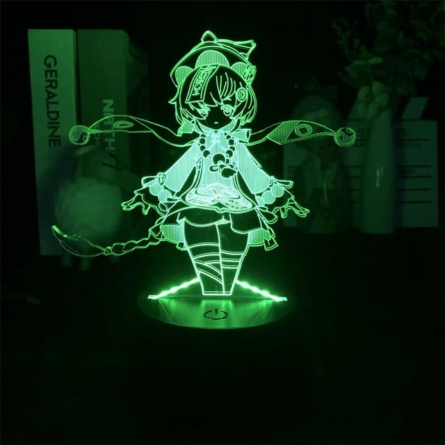 Luz nocturna LED 3D Plants vs Zombies que cambian de color para niños