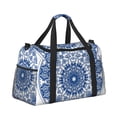 thumbnail image 2 of Disketp Blue Watercolor Bolsa de Viaje Tipo Duffle, Bolso de Mano para Fin de Semana para Mujer, Bolsa de Gimnasio Ligera para Hombre, Esencial para Viajes, 2 of 7