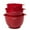 Red, variant on Farberware Professional Set of 3 Nesting Plastic Mixing Bowl Set, Red